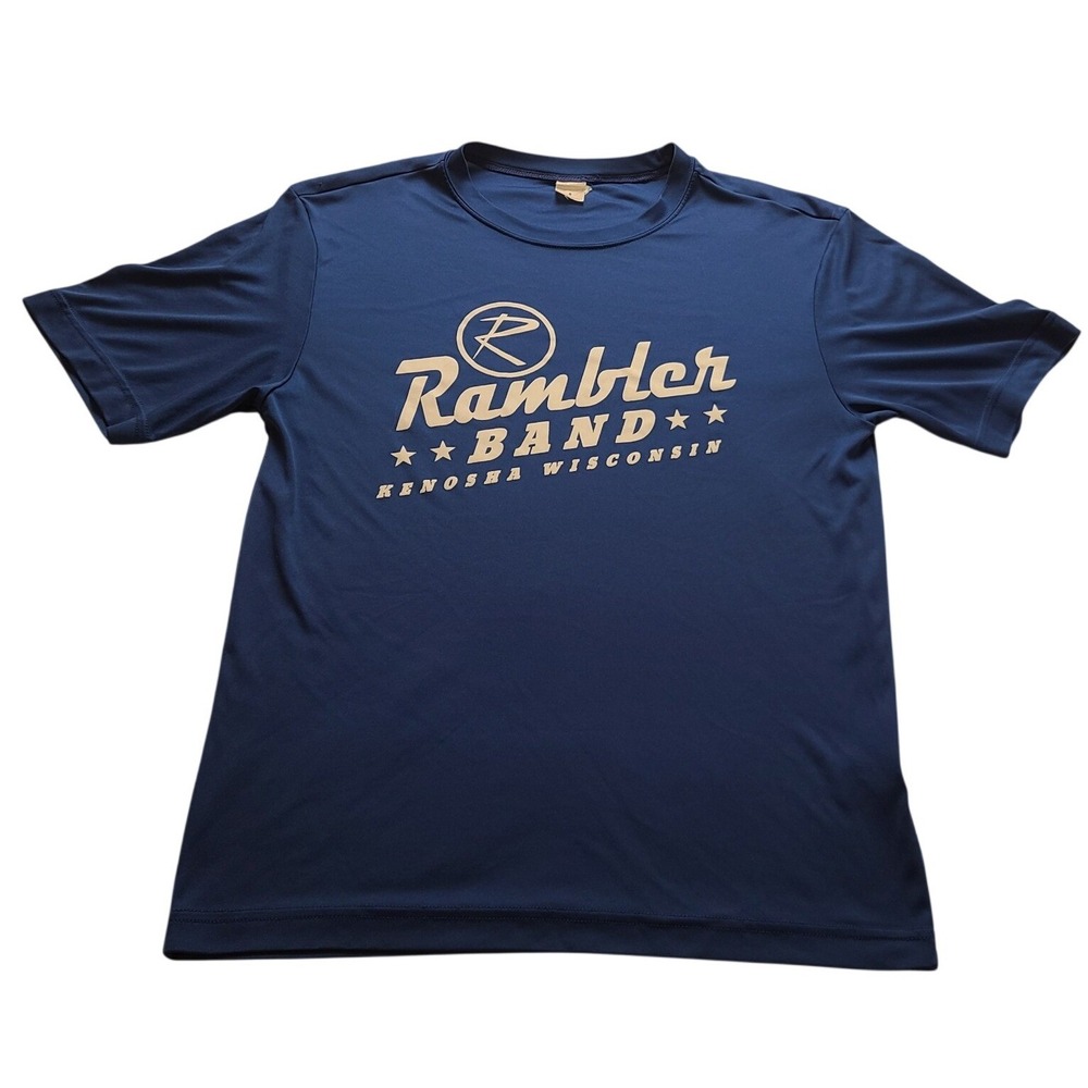 Sport-Tek Men's Small Blue Rambler Band Kenosha Wisconsin Performance T-Shirt